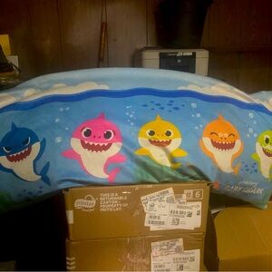 Baby shark body pillow,Reversible,4ftlong,48”x20”x4”rectangle,3lbs